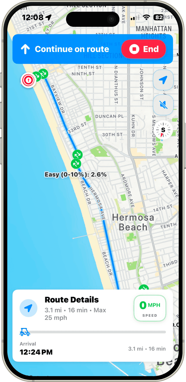 Playa Maps Turn-by-Turn Navigation